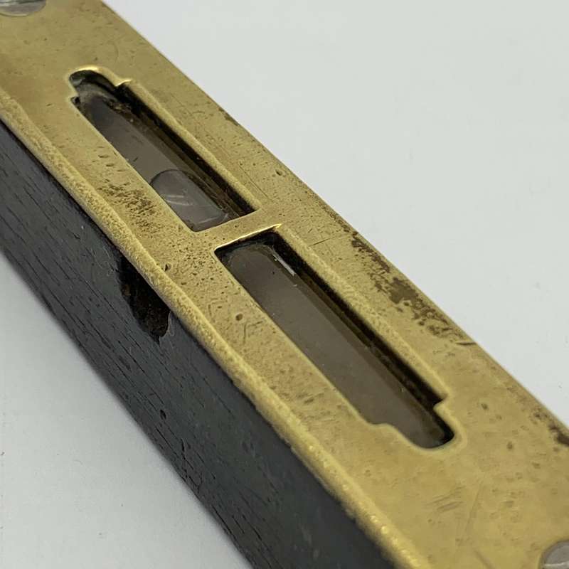 Antique Ebony & Brass Spirit Level (Henry Scott)