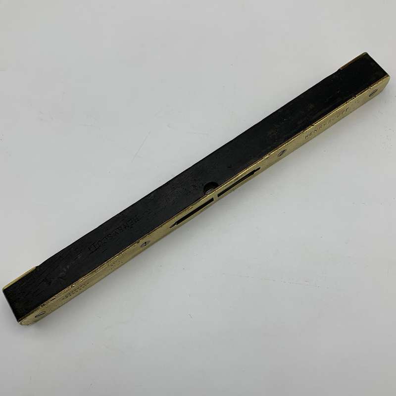 Antique Ebony & Brass Spirit Level (Henry Scott)