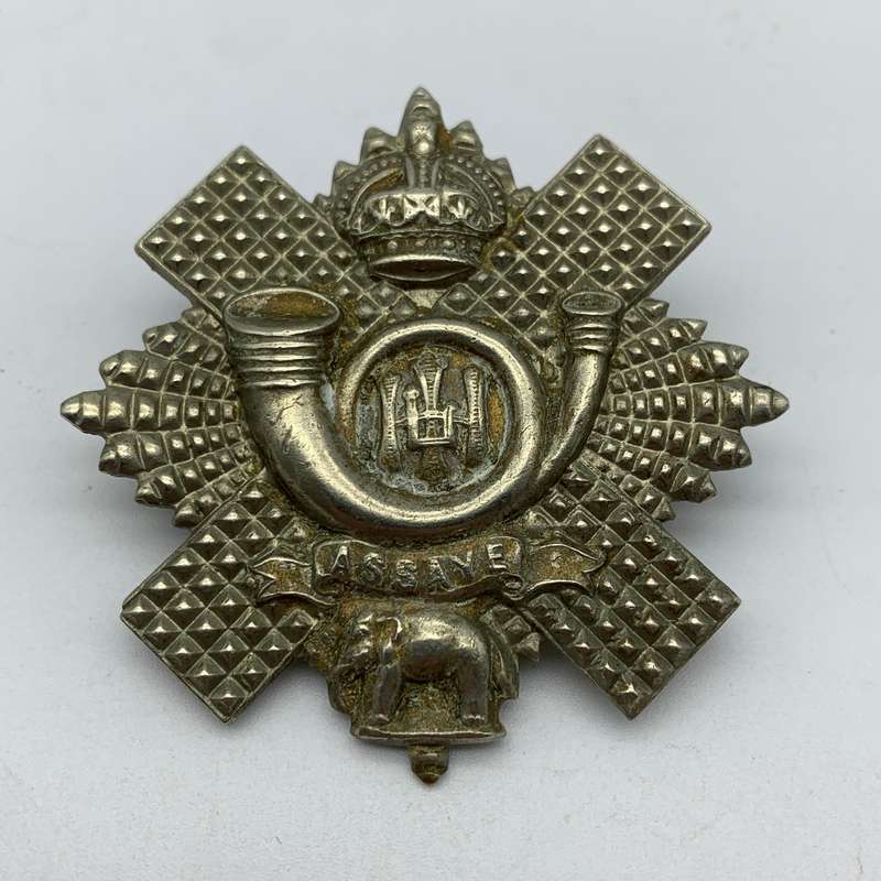 WW2  Scottish 'Highland Light Infantry' Cap Badge (Kings Crown)
