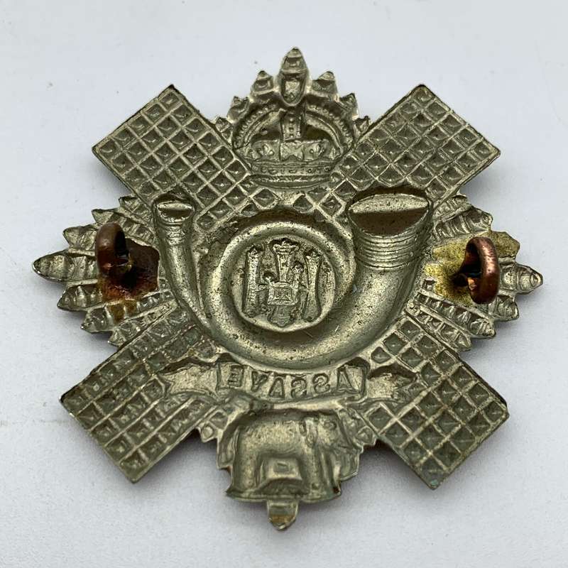 WW2  Scottish 'Highland Light Infantry' Cap Badge (Kings Crown)