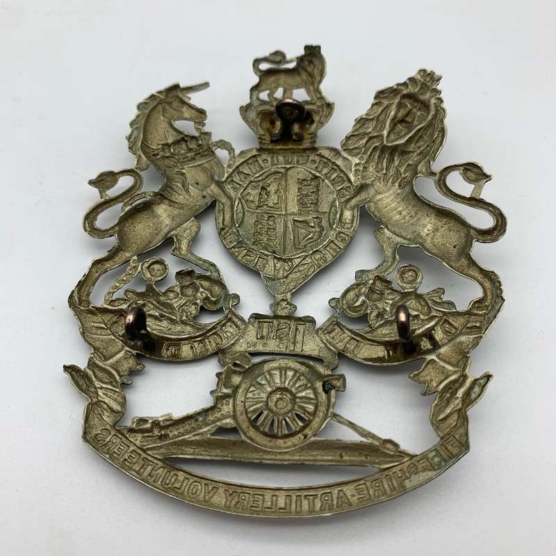 Scottish  Victorian '1ST Fifeshire Artillery Volunteers' Helmet Plate