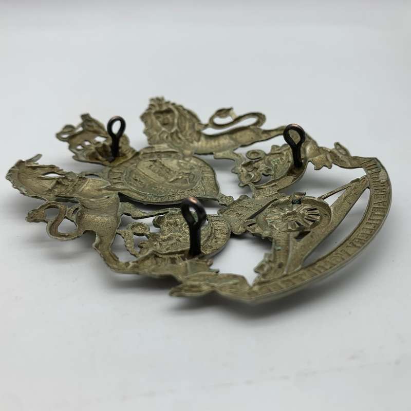 Scottish  Victorian '1ST Fifeshire Artillery Volunteers' Helmet Plate