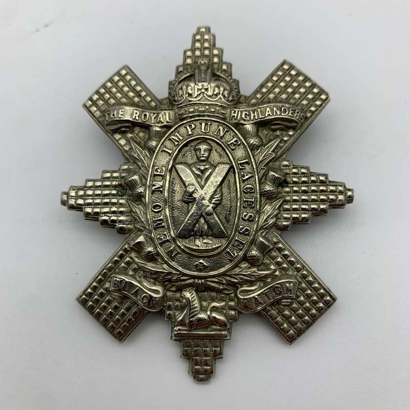 WW1 - 'Royal Highlanders - Black Watch' Cap Badge (First Pattern)