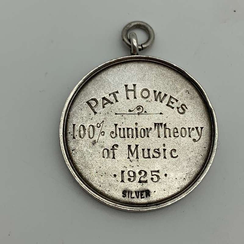 Antique Silver Fob Medal (Pat Howes  Theory of Music)
