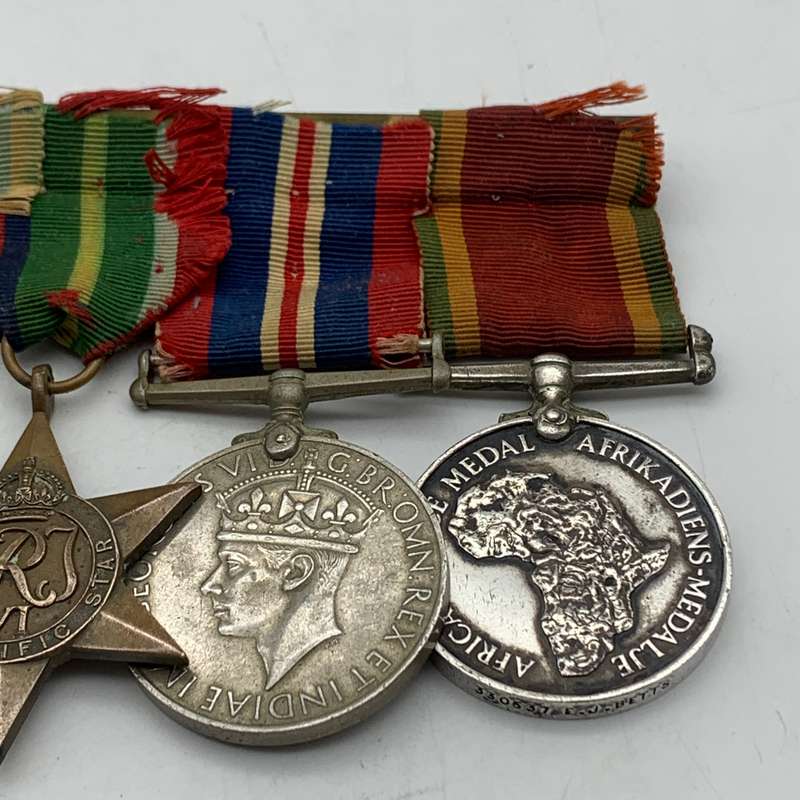 WW2 - Group of Six Medals - incl. Pacific & Atlantic Stars (E.J. Betts)