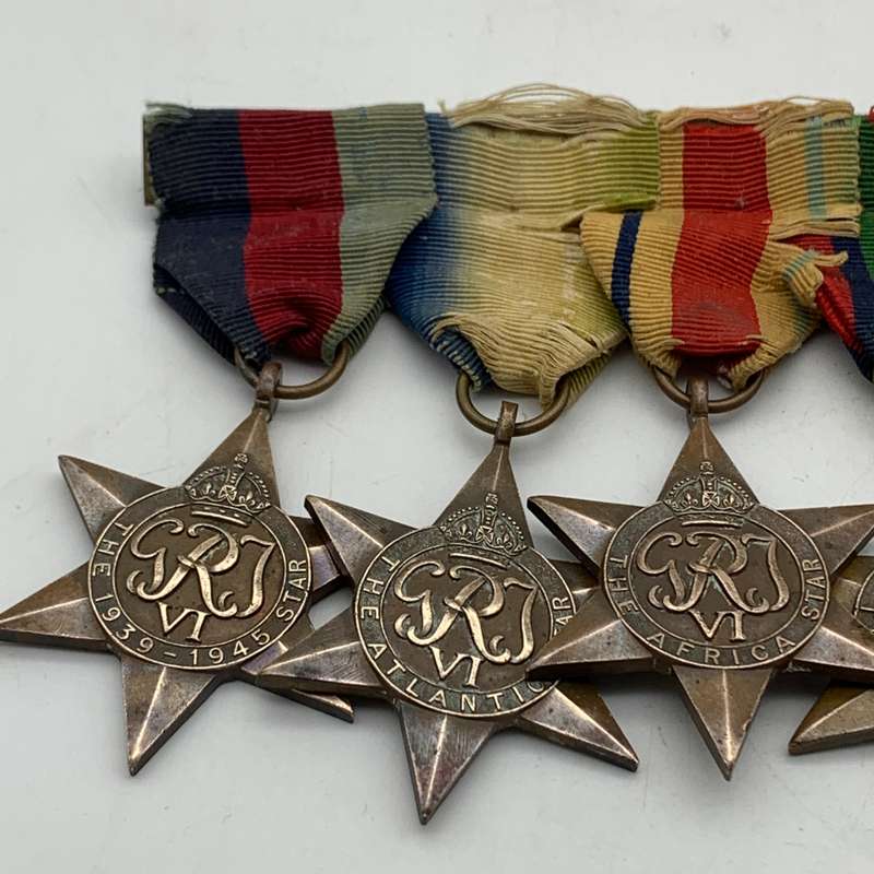 WW2 - Group of Six Medals - incl. Pacific & Atlantic Stars (E.J. Betts)