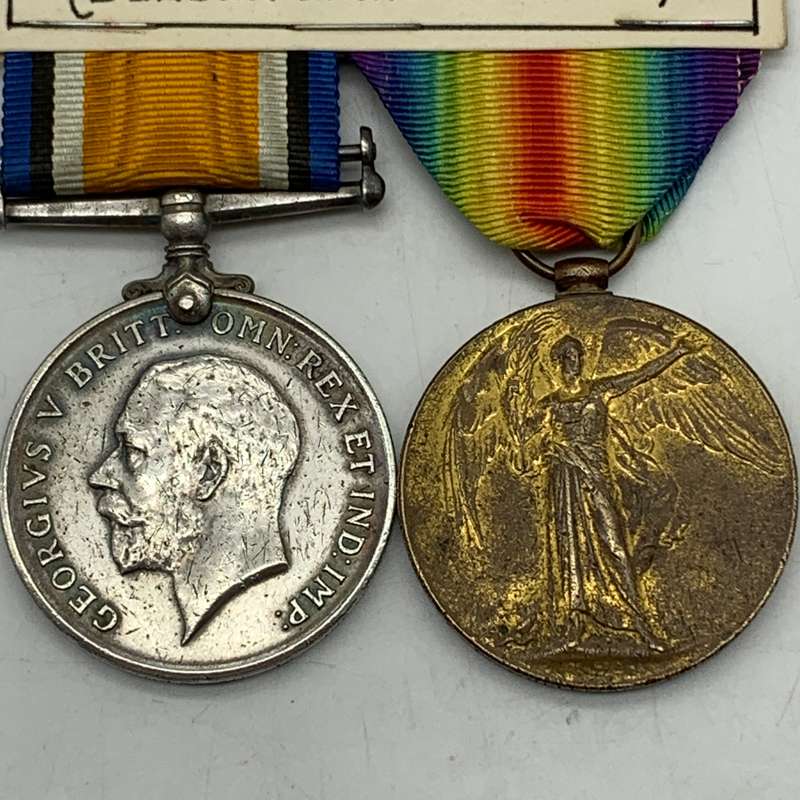 South Africa - WW1 Medal Pair to 'PTE. F.J. Whiteman' (1ST Infantry)