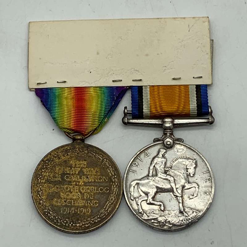 South Africa - WW1 Medal Pair to 'PTE. F.J. Whiteman' (1ST Infantry)