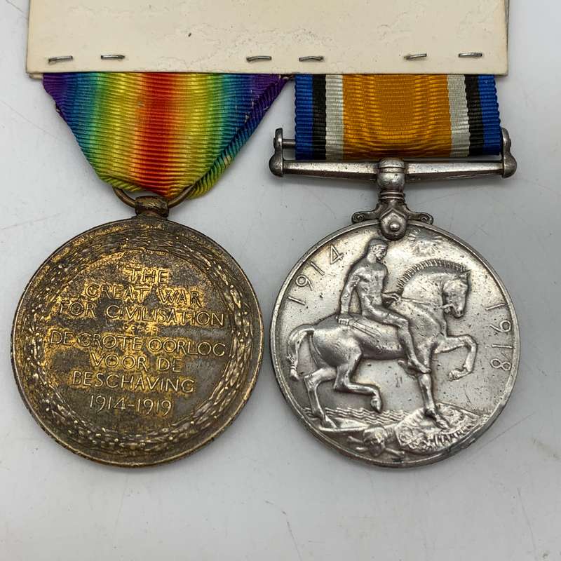 South Africa - WW1 Medal Pair to 'PTE. F.J. Whiteman' (1ST Infantry)