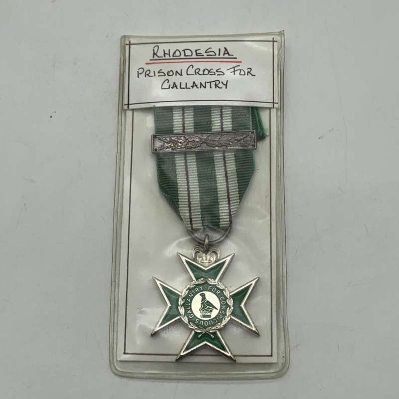 Rhodesia  'Prison Cross for Gallantry' Medal