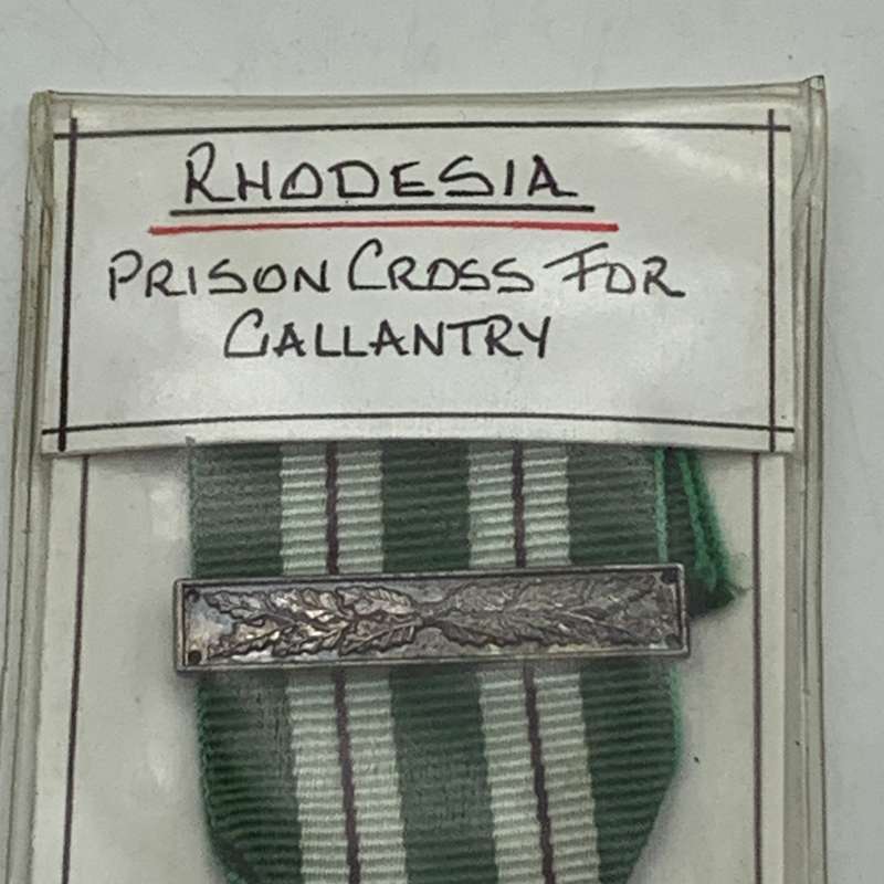 Rhodesia  'Prison Cross for Gallantry' Medal
