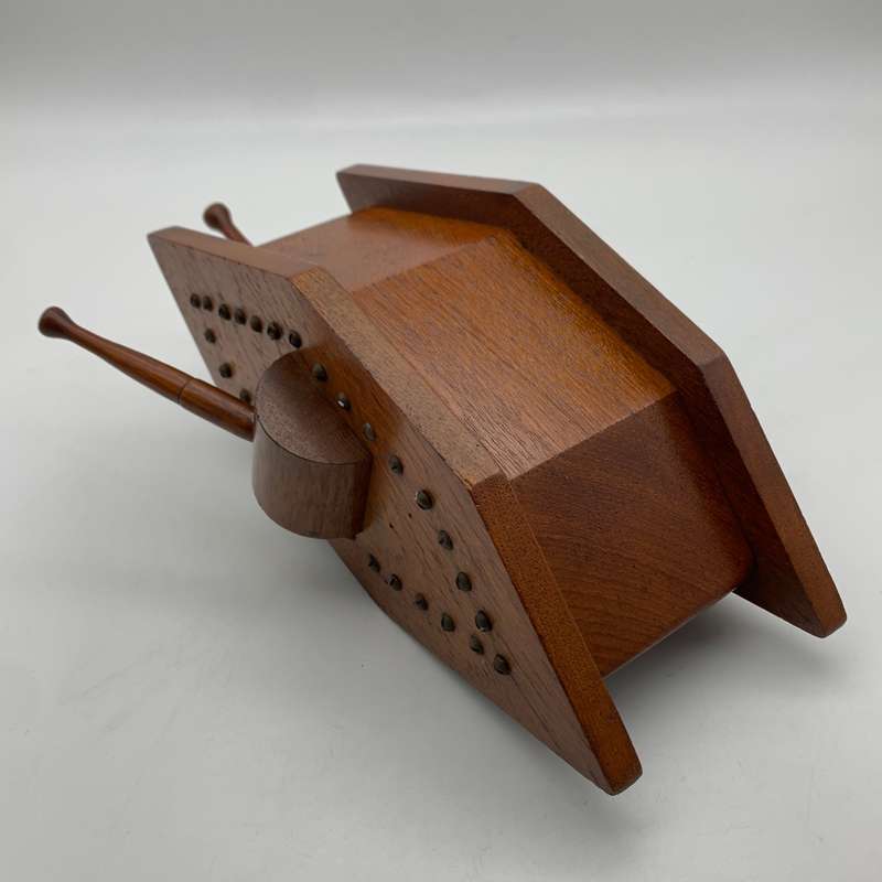 WW1 - 'Trench Art' Wooden Tank Money Box