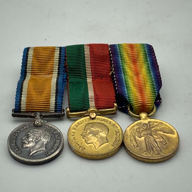 WW1 - Miniature 'Mercantile Marine' War Medal Group