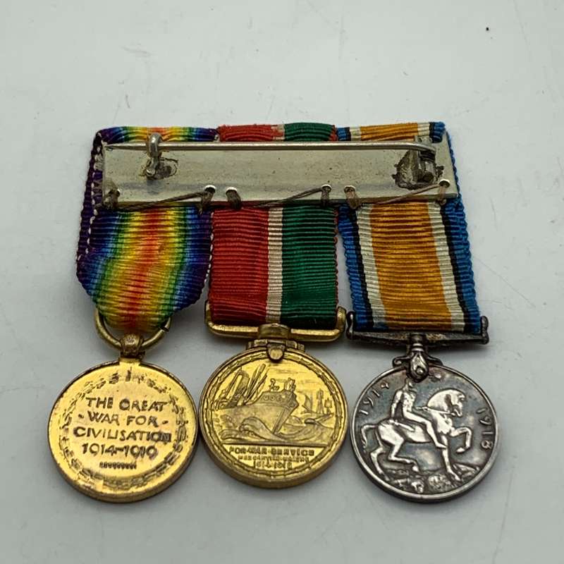 WW1 - Miniature 'Mercantile Marine' War Medal Group