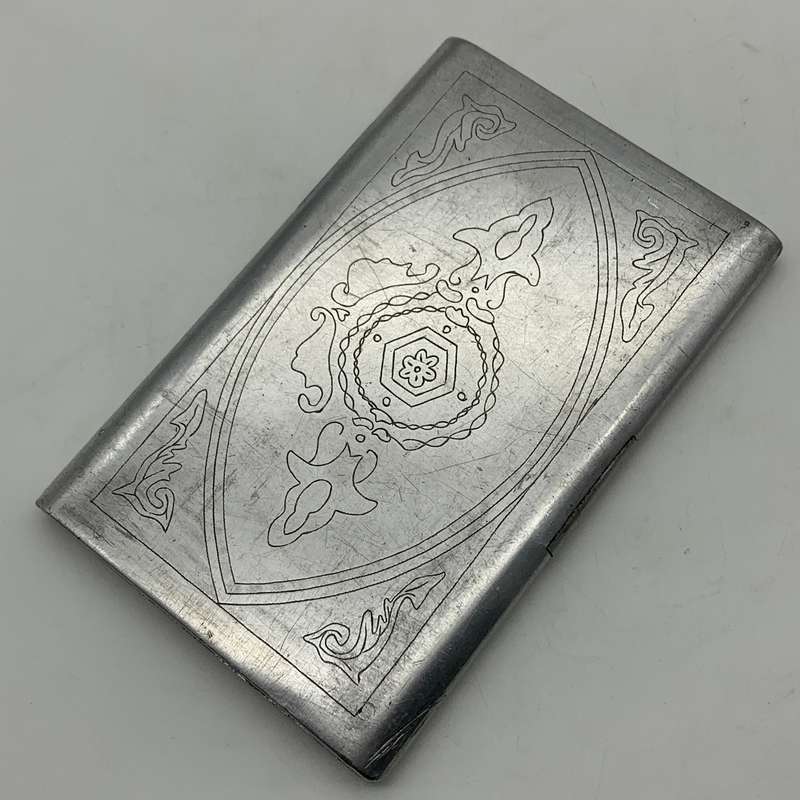 WW2 - Aluminium 'Trench Art/POW' Cigarette Case