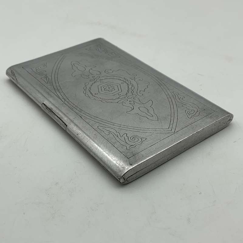 WW2 - Aluminium 'Trench Art/POW' Cigarette Case