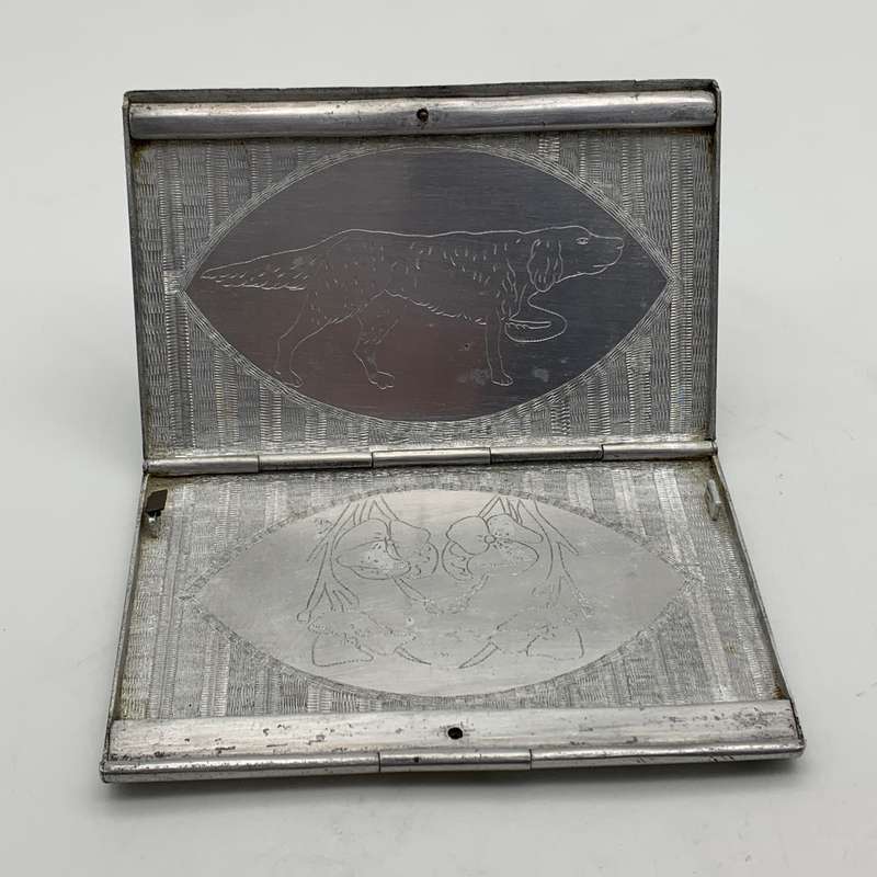 WW2 - Aluminium 'Trench Art/POW' Cigarette Case