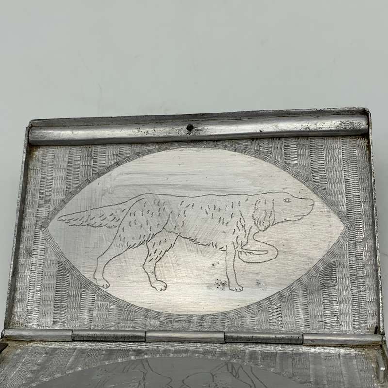 WW2 - Aluminium 'Trench Art/POW' Cigarette Case