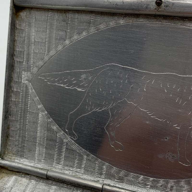 WW2 - Aluminium 'Trench Art/POW' Cigarette Case