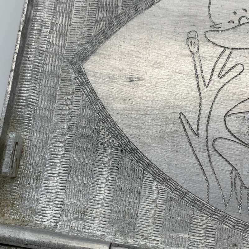 WW2 - Aluminium 'Trench Art/POW' Cigarette Case