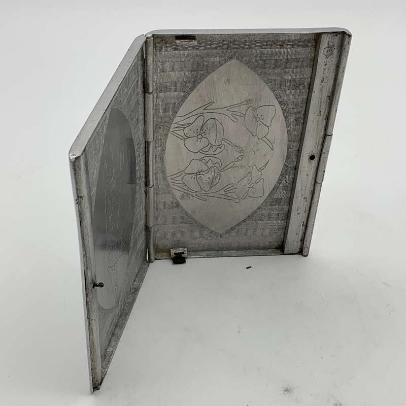 WW2 - Aluminium 'Trench Art/POW' Cigarette Case