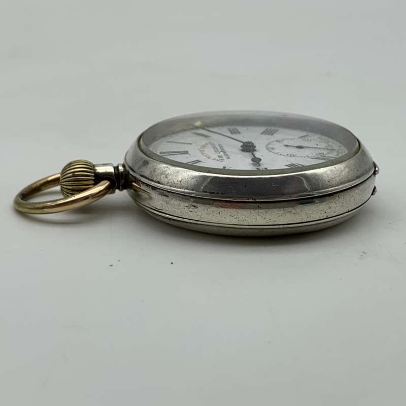 Silver Antique Swiss Pocket Watch (90g)
