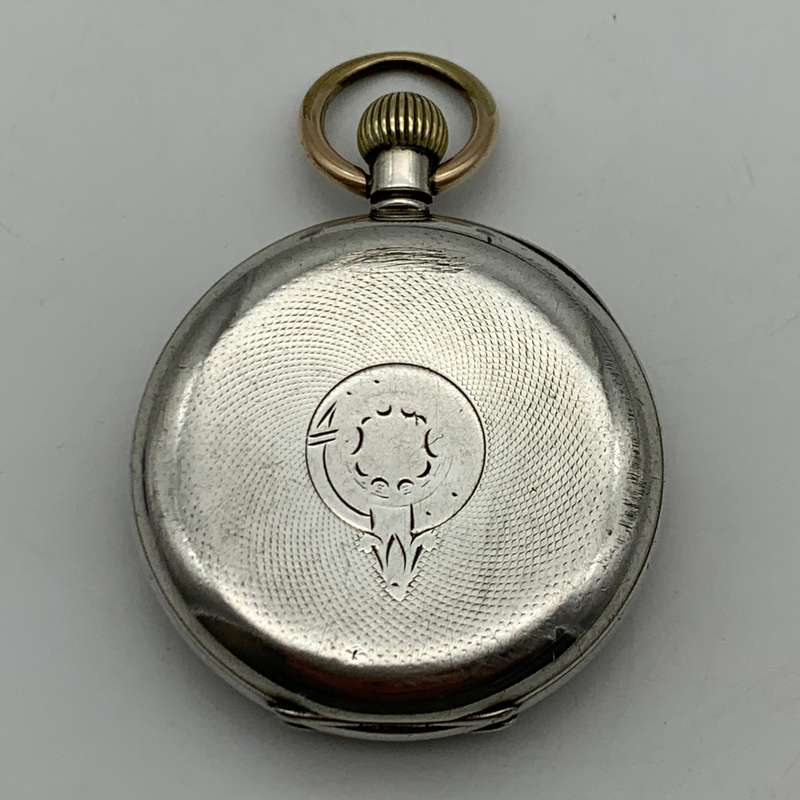 Silver Antique Swiss Pocket Watch (90g)