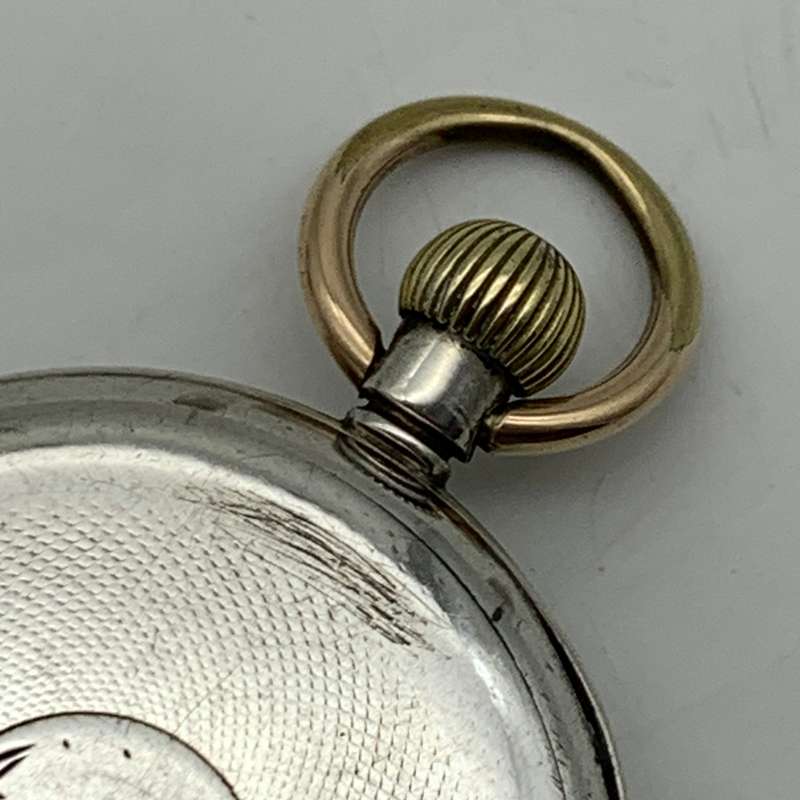 Silver Antique Swiss Pocket Watch (90g)