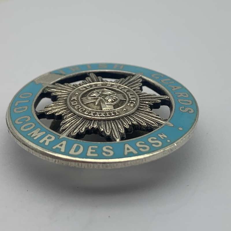 WW1  Silver 'Irish Guards Old Comrades Assoc' Numbered Badge (JR Gaunt)