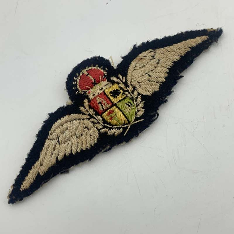 WW2  Original 'SAAF' Embroidered Pilots Wings