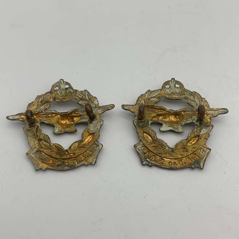 South African Pair of 'S.A. Air Force' Collar Dogs (SAAF-SALM)