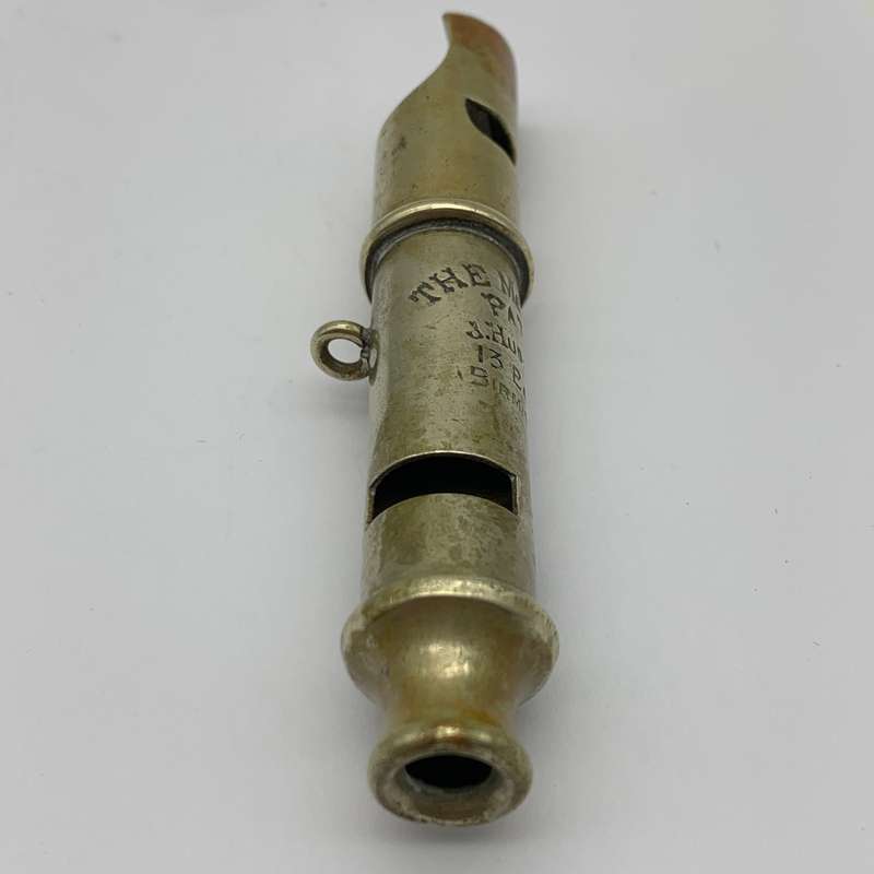 Rare Antique 'Double Ended' Combination Whistle (J. Hudson  13 Barr St.)