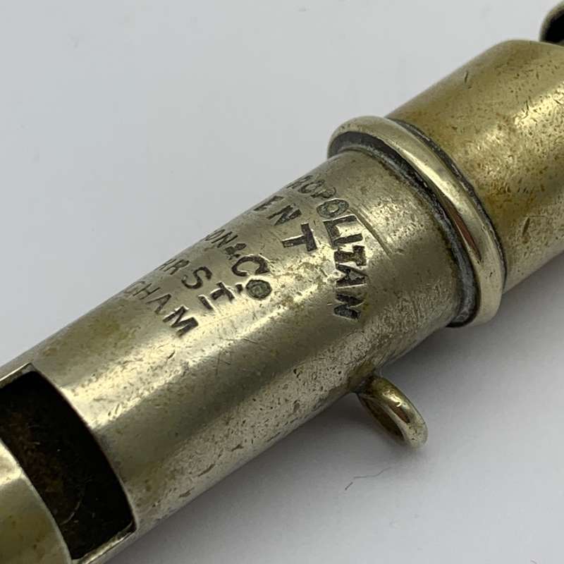 Rare Antique 'Double Ended' Combination Whistle (J. Hudson  13 Barr St.)