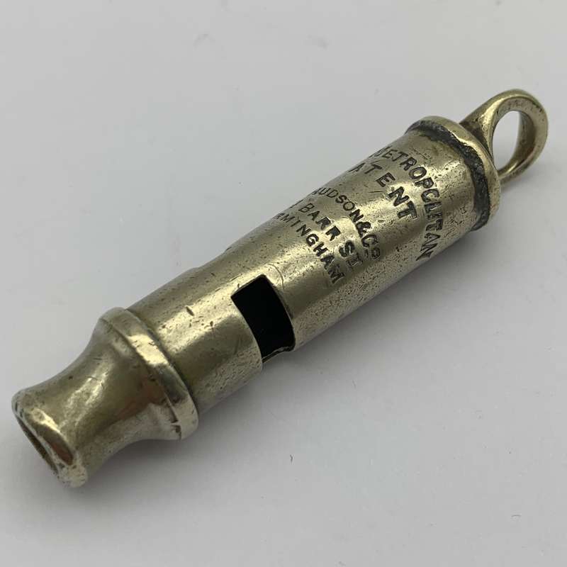 Scarce Victorian 'The Metropolitan' Whistle (J. Hudson  131 Barr St.)