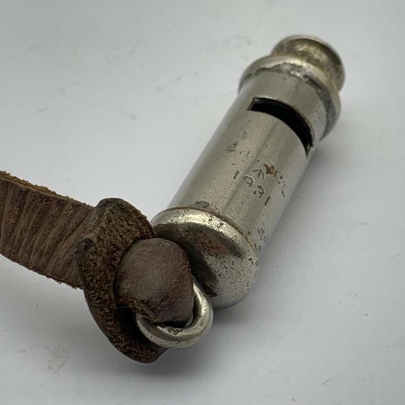Pre WW2  '1931' Military Issue Whistle with Strap