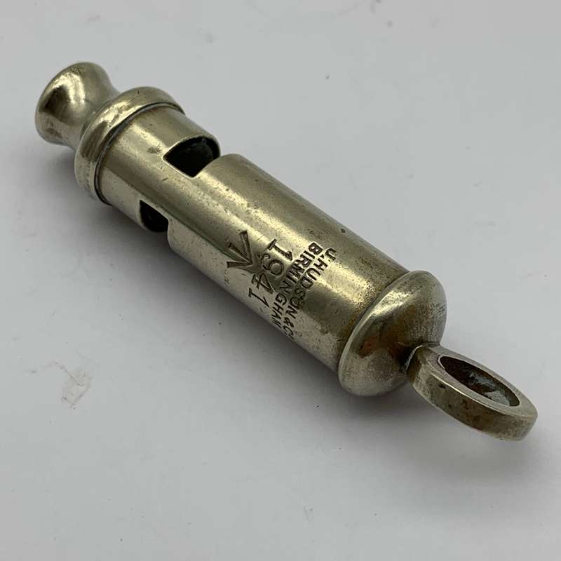 WW2 - Vintage 'J. Hudson 1941' Whistle