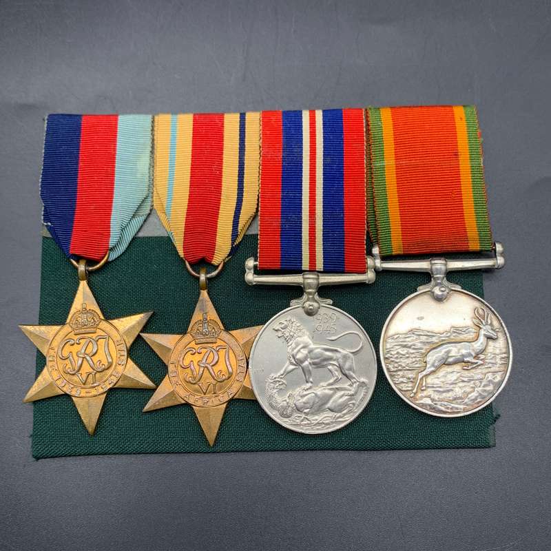 WW2  Medal Group Awarded to 'J.W. MULLER' (S.A. Artillery)