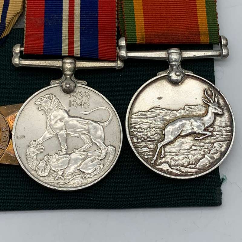 WW2  Medal Group Awarded to 'J.W. MULLER' (S.A. Artillery)