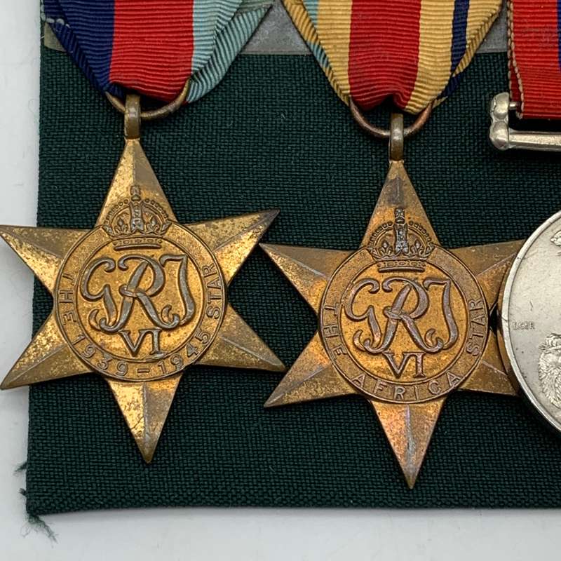 WW2  Medal Group Awarded to 'J.W. MULLER' (S.A. Artillery)