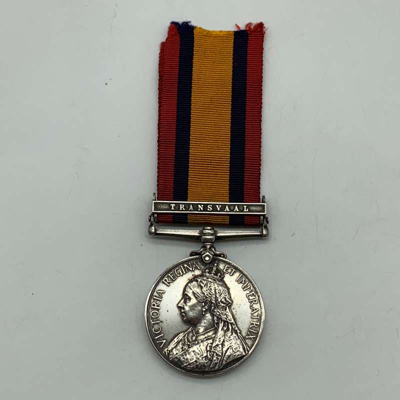 Boer War  Q.S.A. Medal 'SJT. W.J. BRASSELL' (Johannesburg M.R.)