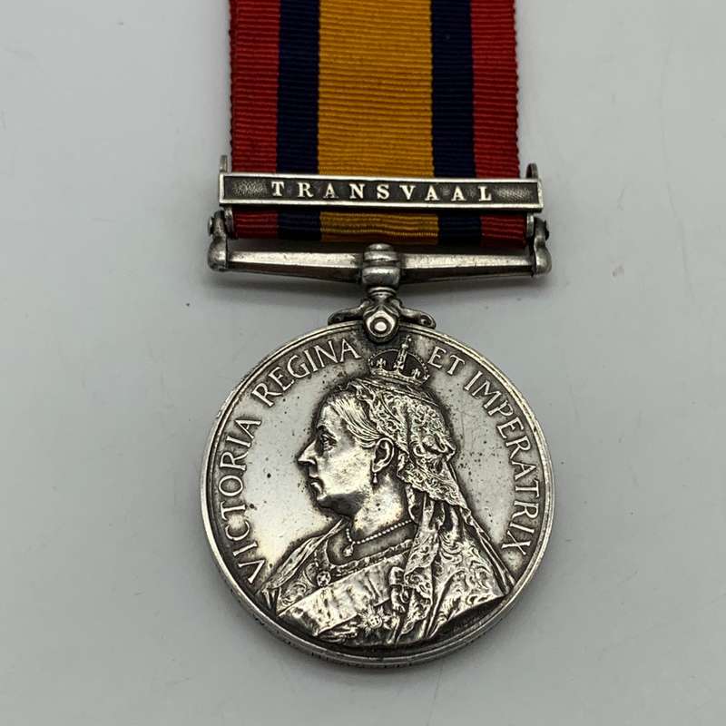 Boer War  Q.S.A. Medal 'SJT. W.J. BRASSELL' (Johannesburg M.R.)