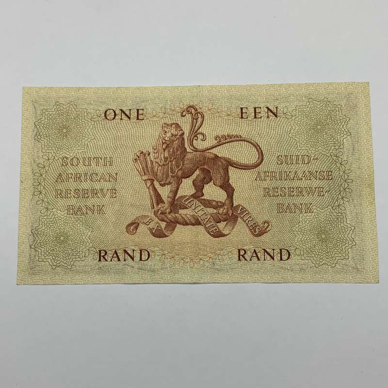 SA  'G. Rissik' 1962  One Rand 'A116' Note (EF+)