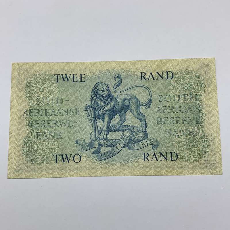SA  'G. Rissik' 1962  Two Rand 'B192' Note (A/AUC)