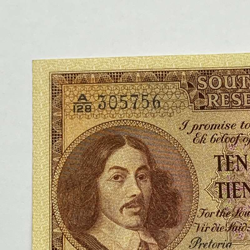 SA  'M.H. de Kock' 1956  Ten Shilling 'A128' Note (A/UNC)