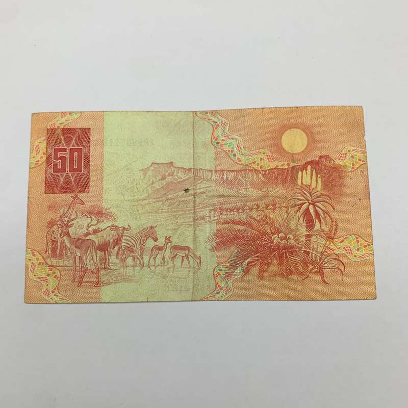 SA  'G.P.C. De Kock' 1984  Fifty Rand 'AP' Note (F+)