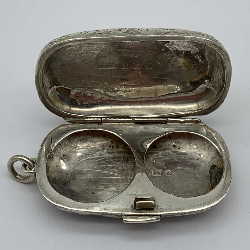 Solid Silver Victorian Double Sovereign Case/Locket (21g)