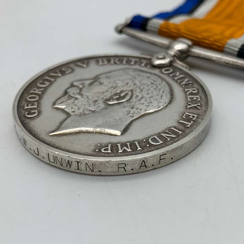 WW1 Medal to 'CPL. W.J. Unwin' (R.A.F.)