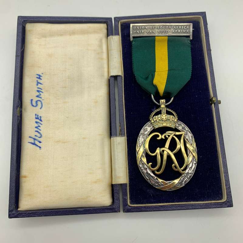 Union of S.A.  Silver 'Efficiency Decoration' (CAPT. H. Smith)