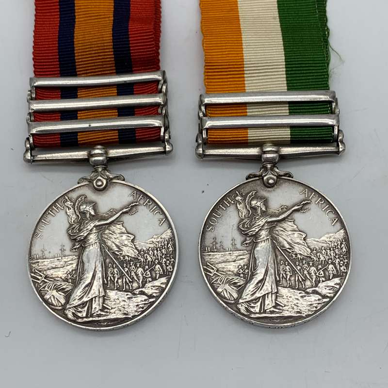 Boer War - QSA & KSA Medals to 'PTE. M. Rauff' (P.A.V.G.)
