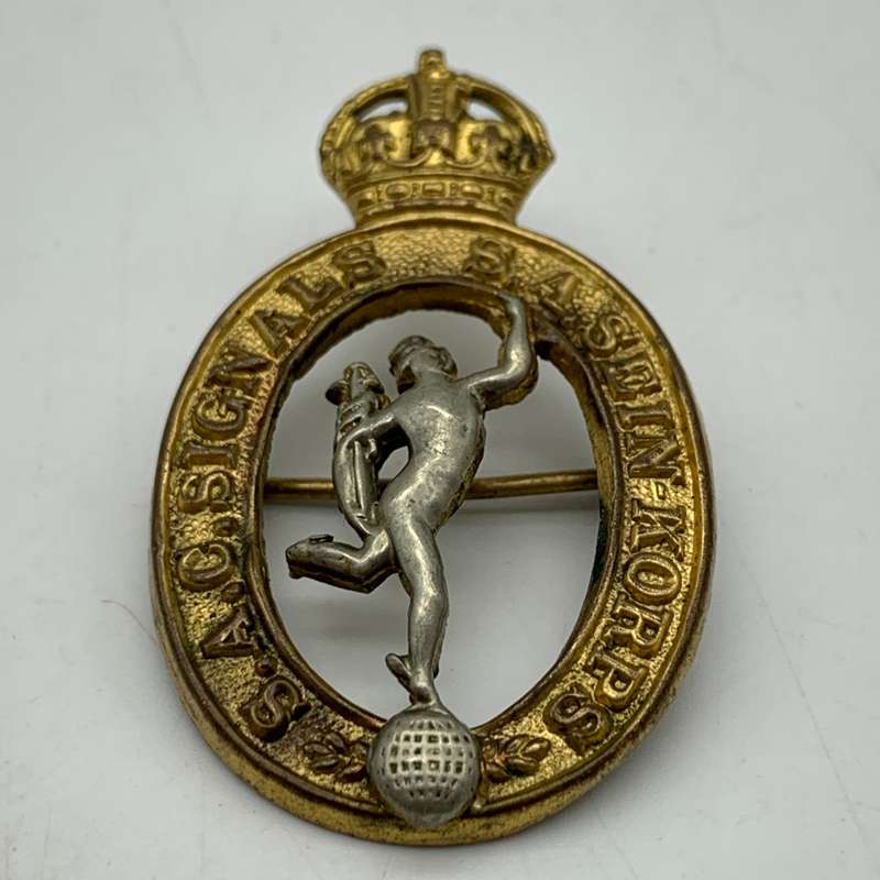 Early 'South African Corps of Signals' Collar Badge